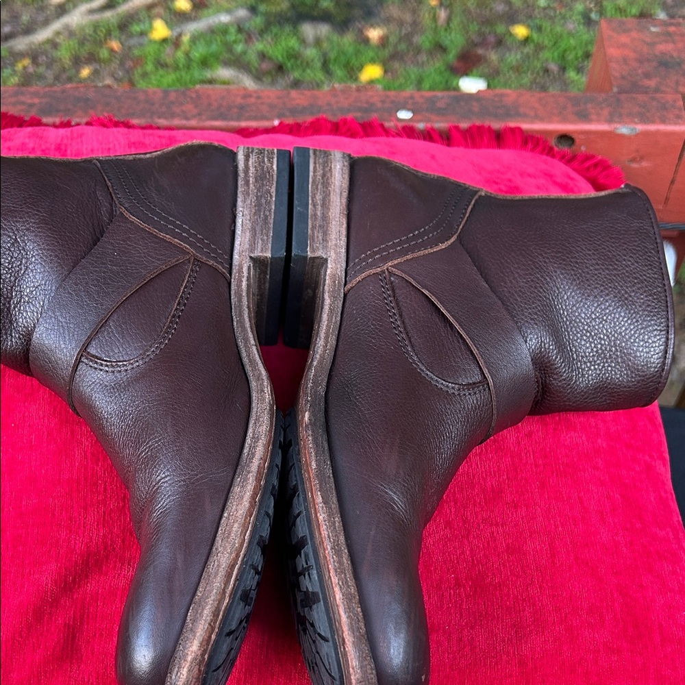 Frye Brown Leather Women's Winter Boots - Picture 2 of 9